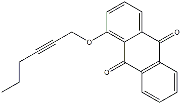 1-(2-Hexynyloxy)anthraquinone Structure