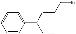 [S,(+)]-1-Bromo-4-phenylhexane Struktur