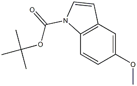 1-(tert-Butoxycarbonyl)-5-methoxy-1H-indole Struktur