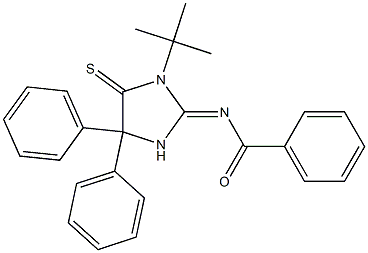 1-(tert-Butyl)-2-(benzoylimino)-4,4-diphenylimidazolidine-5-thione Structure