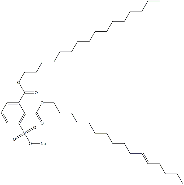 3-(Sodiosulfo)phthalic acid di(11-hexadecenyl) ester Struktur