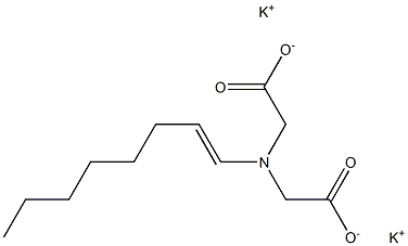(1-Octenyl)iminodiacetic acid dipotassium salt Structure
