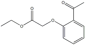 2-(2-アセチルフェノキシ)酢酸エチル 化学構造式
