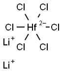 Lithium hexachlorohafnate(IV) Struktur