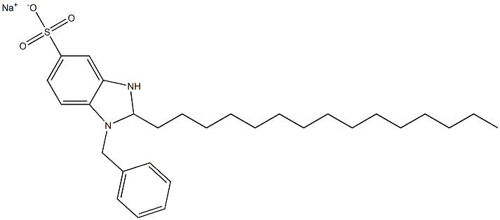 1-Benzyl-2,3-dihydro-2-pentadecyl-1H-benzimidazole-5-sulfonic acid sodium salt