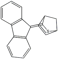 3-(9H-Fluoren-9-ylidene)-2-thiabicyclo[2.2.1]hept-5-ene 结构式