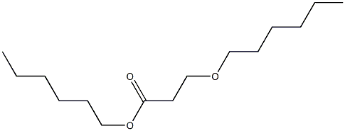 3-Hexyloxypropionic acid hexyl ester 结构式