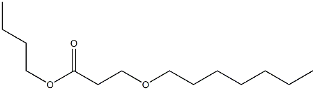 3-(Heptyloxy)propionic acid butyl ester Structure