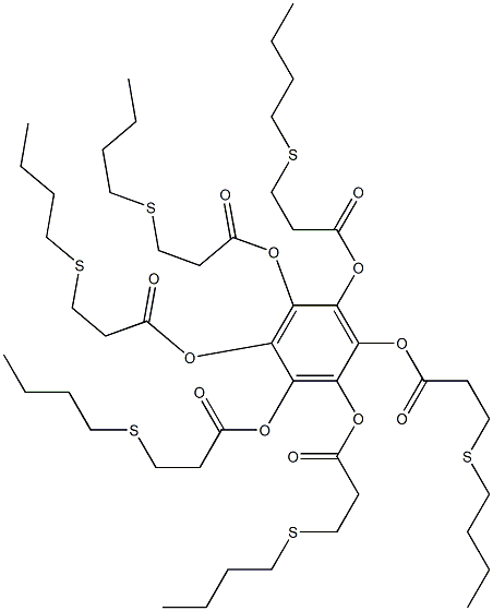 Benzenehexol hexakis[3-(butylthio)propanoate] Struktur