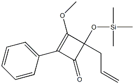 3-Methoxy-4-(trimethylsilyloxy)-2-phenyl-4-(2-propenyl)-2-cyclobuten-1-one