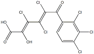  (2E,4E)-2-Hydroxy-3,4,5-trichloro-6-oxo-6-(2,3,4-trichlorophenyl)-2,4-hexadienoic acid