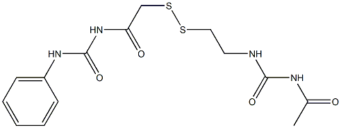 1-Acetyl-3-[2-[[(3-phenylureido)carbonylmethyl]dithio]ethyl]urea