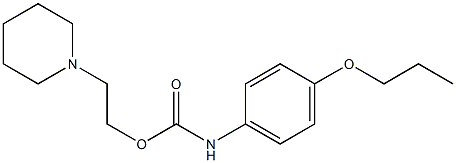 1-[2-[[(4-Propoxyphenyl)amino]carbonyloxy]ethyl]piperidine
