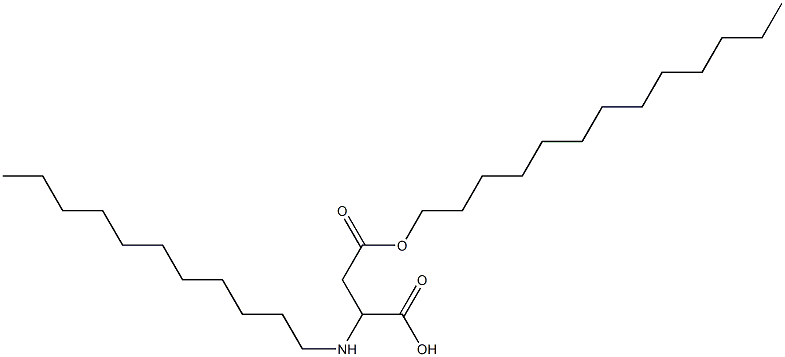 2-Undecylamino-3-(tridecyloxycarbonyl)propionic acid Struktur