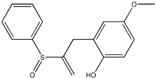  4-Methoxy-2-[2-(phenylsulfinyl)-2-propenyl]phenol