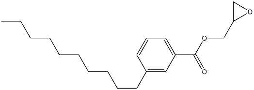 3-Decylbenzoic acid glycidyl ester Structure