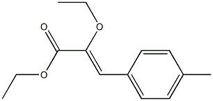 (Z)-3-(4-Methylphenyl)-2-ethoxyacrylic acid ethyl ester Structure