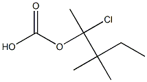 Carbonic acid (1,1-dimethylpropyl)(1-chloroethyl) ester Structure