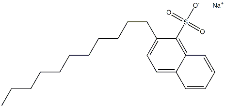 2-Undecyl-1-naphthalenesulfonic acid sodium salt Structure