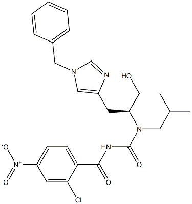  N-[(S)-2-(1-Benzyl-1H-imidazol-4-yl)1-hydroxymethylethyl]-N-isobutyl-N'-(2-chloro-4-nitrobenzoyl)urea