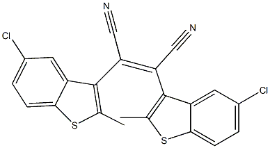 (Z)-2,3-Bis(5-chloro-2-methylbenzo[b]thiophen-3-yl)maleonitrile Structure