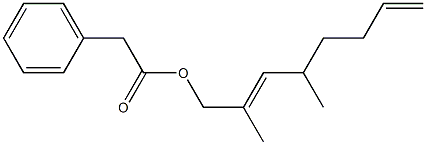  Phenylacetic acid 2,4-dimethyl-2,7-octadienyl ester