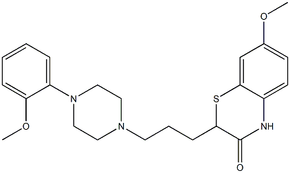 2-[3-[4-(2-Methoxyphenyl)piperazin-1-yl]propyl]-7-methoxy-2H-1,4-benzothiazin-3(4H)-one