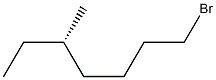 [S,(+)]-1-Bromo-5-methylheptane Struktur