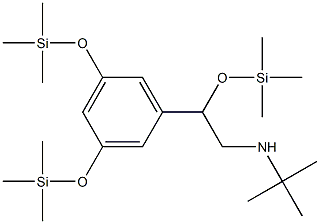 tert-ブチル[2-[3,5-ビス[(トリメチルシリル)オキシ]フェニル]-2-[(トリメチルシリル)オキシ]エチル]アミン 化学構造式