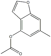 4-Acetoxy-6-methylbenzofuran Structure