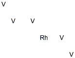 ペンタバナジウム-ロジウム 化学構造式