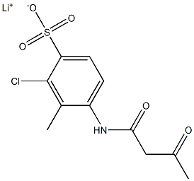 4-(Acetoacetylamino)-2-chloro-3-methylbenzenesulfonic acid lithium salt