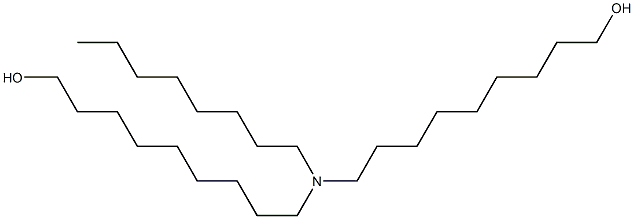 9,9'-(オクチルイミノ)ビス(1-ノナノール) 化学構造式