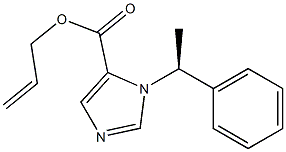 1-[(S)-1-フェニルエチル]-1H-イミダゾール-5-カルボン酸アリル 化学構造式