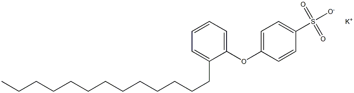 4-(2-Tridecylphenoxy)benzenesulfonic acid potassium salt Structure