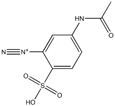 5-Acetylamino-2-sulfobenzenediazonium 结构式