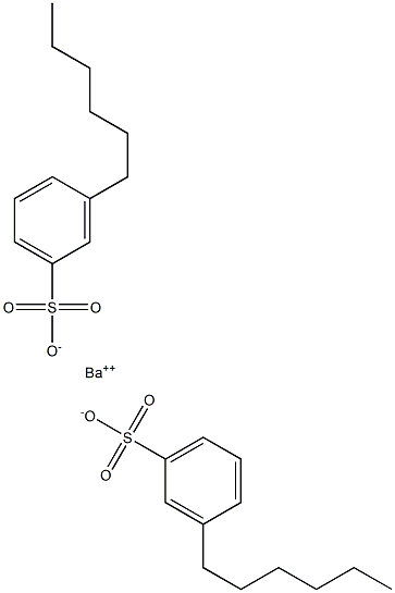 Bis(3-hexylbenzenesulfonic acid)barium salt Structure
