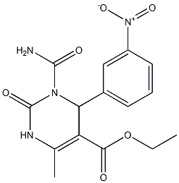 1,2,3,4-Tetrahydro-3-(carbamoyl)-6-methyl-2-oxo-4-(3-nitrophenyl)pyrimidine-5-carboxylic acid ethyl ester