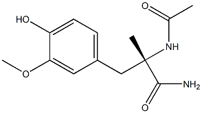 [S,(-)]-2-(Acetylamino)-3-(4-hydroxy-3-methoxyphenyl)-2-methylpropionamide|