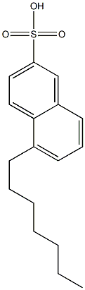 5-Heptyl-2-naphthalenesulfonic acid 结构式