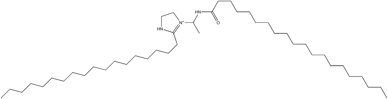 1-[1-(Icosanoylamino)ethyl]-2-octadecyl-1-imidazoline-1-ium Struktur