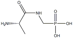 [(L-アラニルアミノ)メチル]ホスホン酸 化学構造式