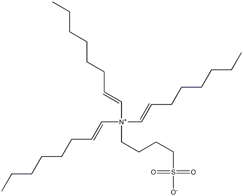 N,N-ジ(1-オクテニル)-N-(4-スルホナトブチル)-1-オクテン-1-アミニウム 化学構造式
