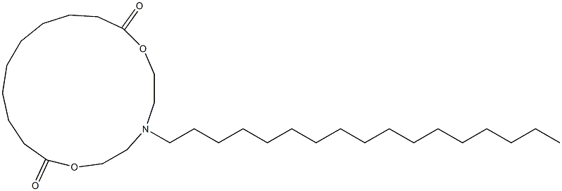5-Heptadecyl-5-aza-2,8-dioxacyploheptadecane-1,9-dione 结构式