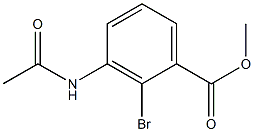 3-Acetylamino-2-bromobenzoic acid methyl ester Structure