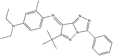 (7E)-7-[[2-Methyl-4-(diethylamino)phenyl]imino]-6-tert-butyl-3-phenyl-7H-pyrazolo[5,1-c]-1,2,4-triazole
