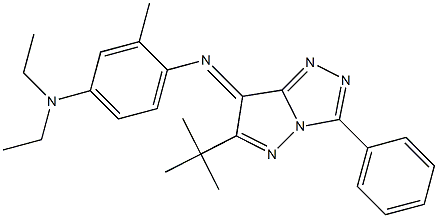  (7E)-7-[[2-Methyl-4-(diethylamino)phenyl]imino]-6-tert-butyl-3-phenyl-7H-pyrazolo[5,1-c]-1,2,4-triazole