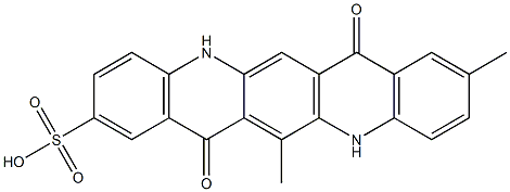 5,7,12,14-Tetrahydro-9,13-dimethyl-7,14-dioxoquino[2,3-b]acridine-2-sulfonic acid