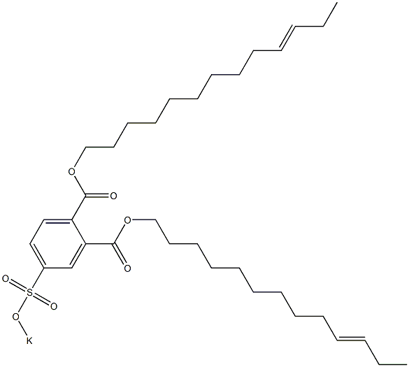 4-(Potassiosulfo)phthalic acid di(10-tridecenyl) ester Structure