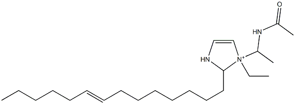 1-[1-(Acetylamino)ethyl]-1-ethyl-2-(8-tetradecenyl)-4-imidazoline-1-ium Structure